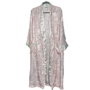 Vintage Lord & Taylor Satin Faux Silk Robe